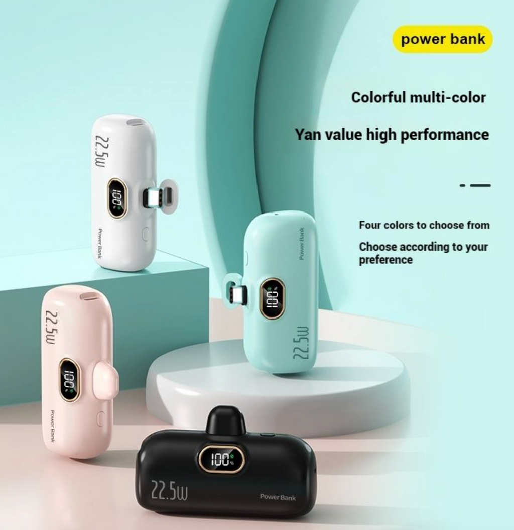 Built-in Plug Dazzling Power Bank