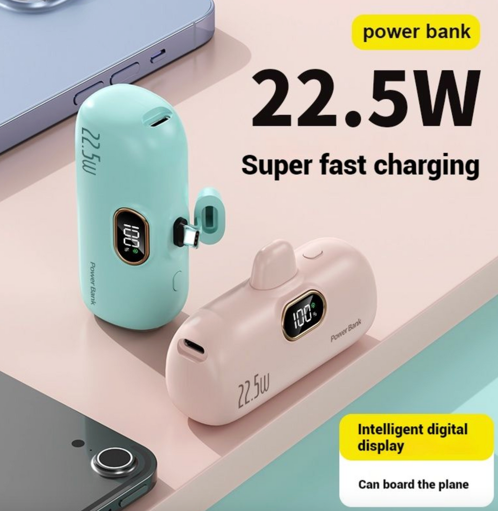 Built-in Plug Dazzling Power Bank