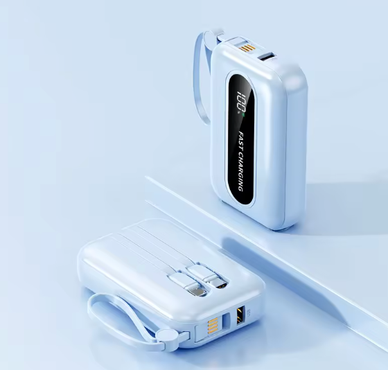 Built-in Cable Bidirectional Power Bank
